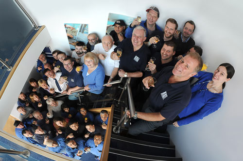 Lestercast Stairwell Group Photo FBA Win